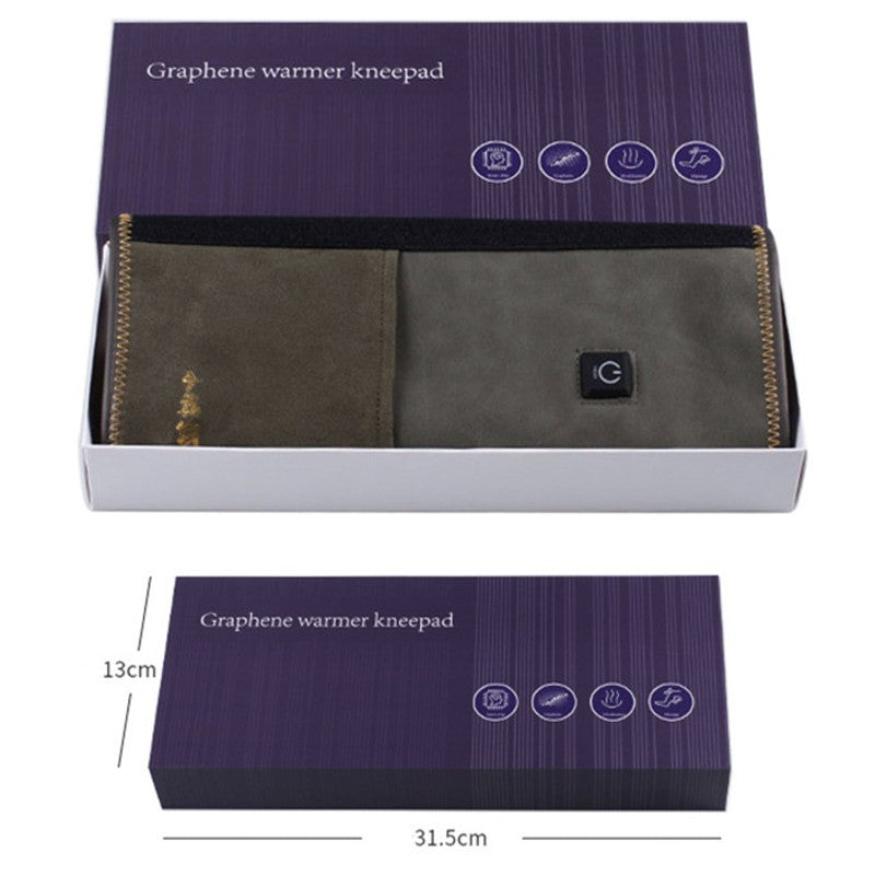 Norvo | Elektrisk Justerbar Varme- og Vibrasjonskne Massasjepude med Powerbank, for Albue eller Knær