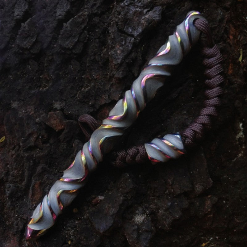 Norvo | Håndlaget Fashionable Titanium EDC Verktøy med 3D tekstur, for Vedheng, Gave & Ornament