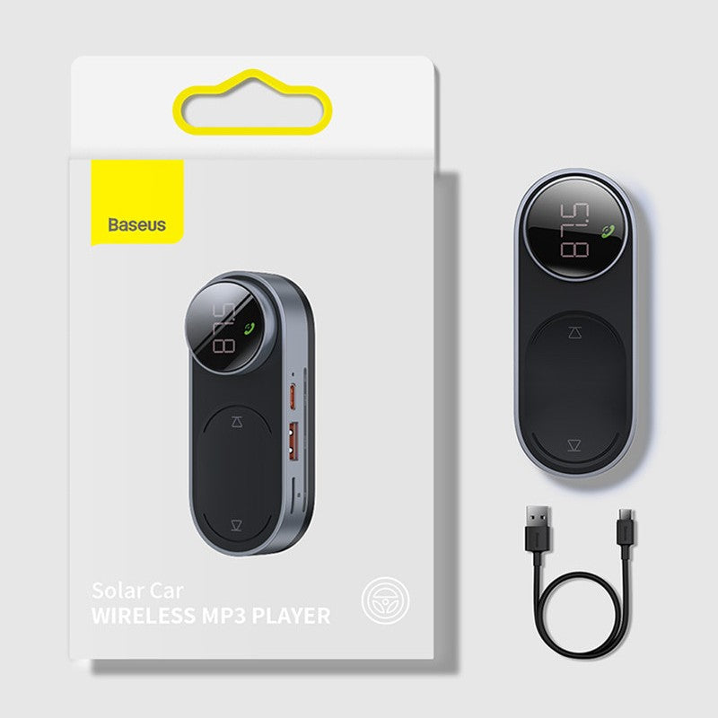 Norvo | Solar Bil Trådløs Bluetooth 5.0 Adapter MP3 Spiller