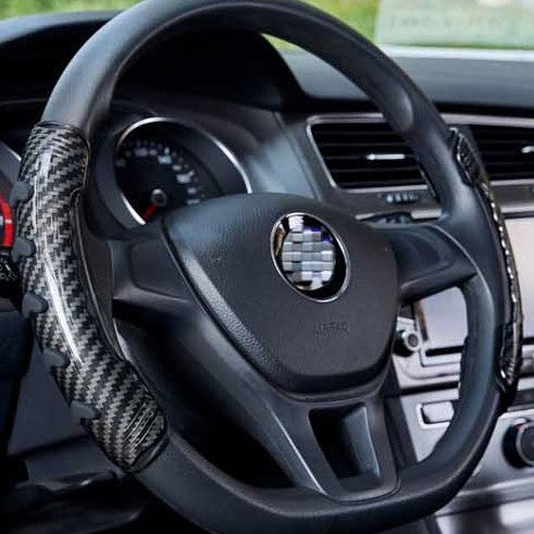 Norvo | Universell Antiskli Rattdeksel, med Trestruktur Design & Skliresistente Knapper