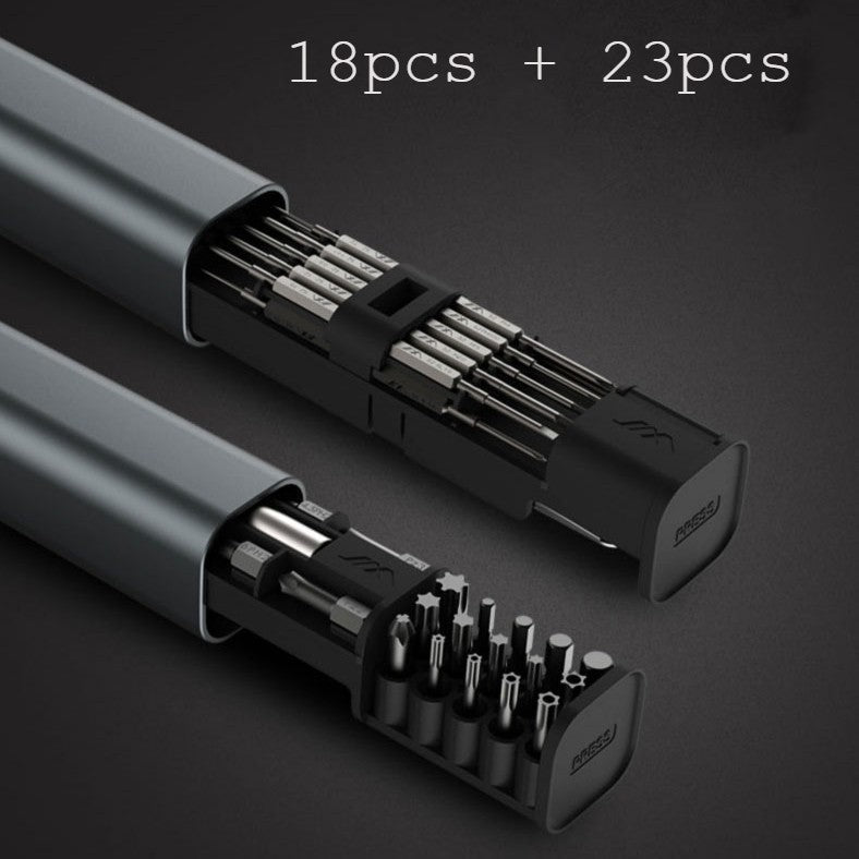 Norvo | Multifunksjonell Bærbar Presisjons Skrutrekker Sett, med 21 Tips & En Gripende Driver, for Elektrikere, Rørleggere, DIYere, Tømrer