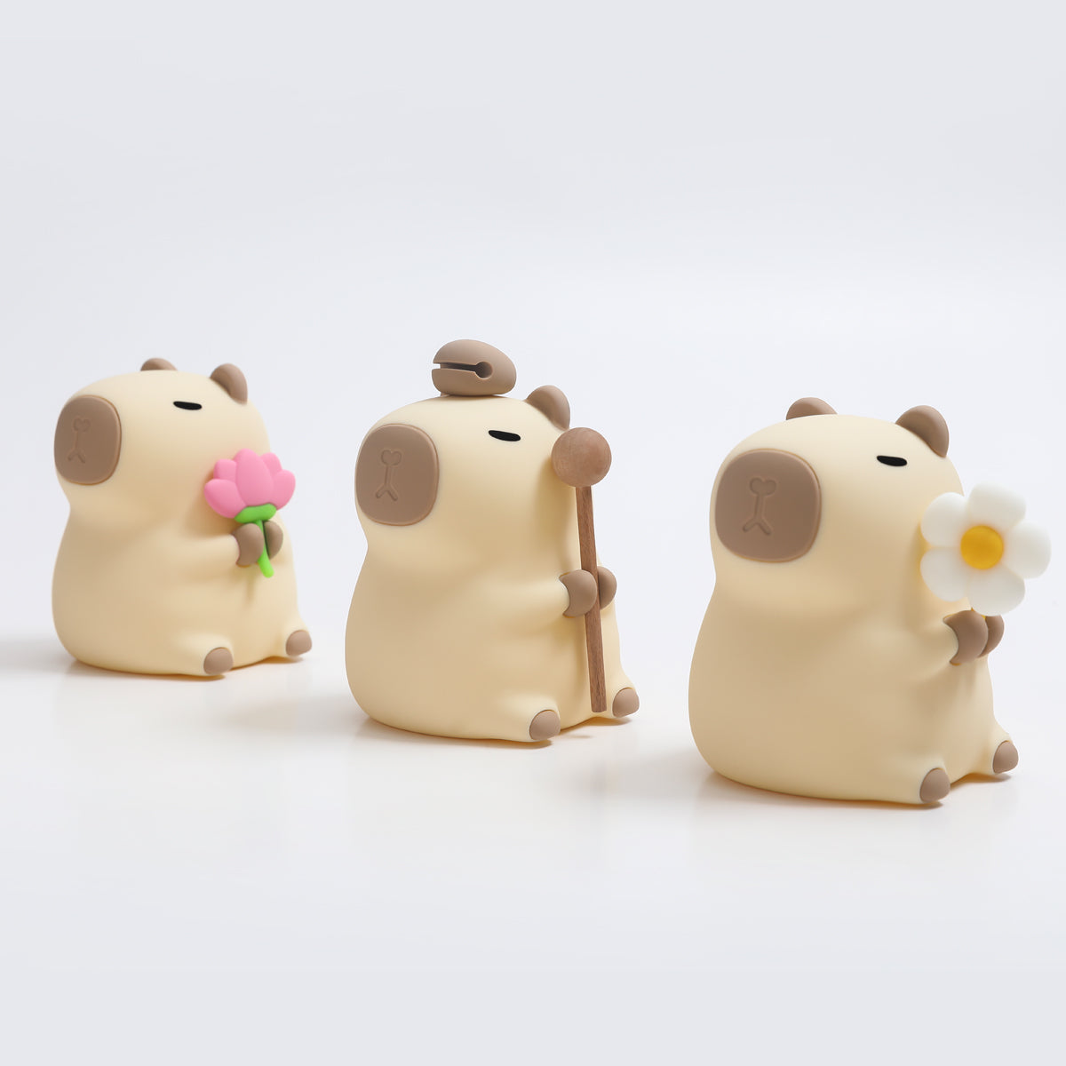 Garduru2024 Capybara Silikon Nattbordlampe | Myk og Barnevennlig | Perfekt Gave til Barn og Jenter