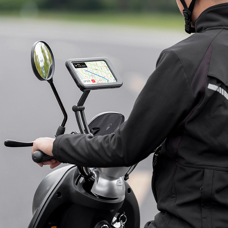Norvo | Vanntett sykkeltelefonfeste med etui, for motorsykkel/sykkelstyre