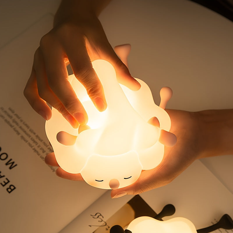 SheepGlow - Rosa LED Nattlys med USB Ladingsfunksjon