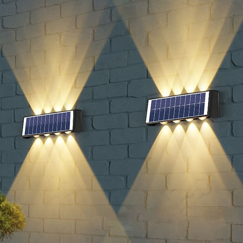 Norvo | Moderne Enkelhet Sol Vannavstøtende Rektangulær ABS PMMA LED Vegglampe For Utendørs Patio