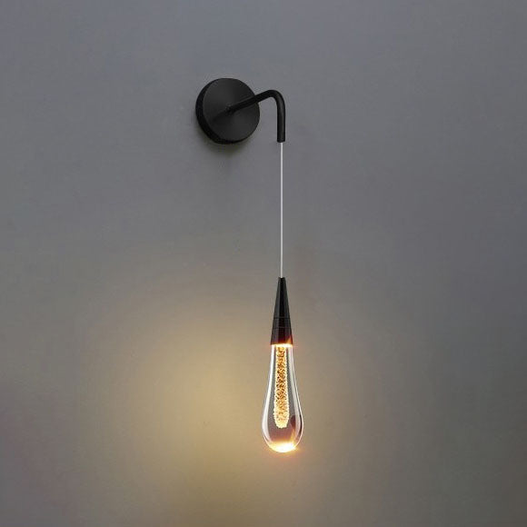 Norvo | Moderne Luksus Dråpeformet Glass LED Vegglampe For Soverom