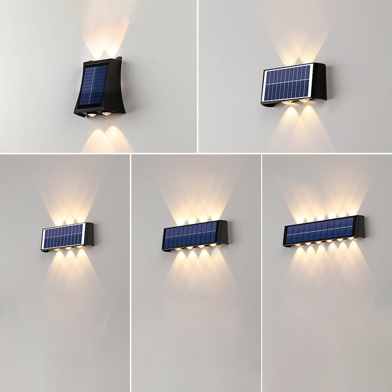 Norvo | Moderne Enkelhet Sol Vannavstøtende Rektangulær ABS PMMA LED Vegglampe For Utendørs Patio