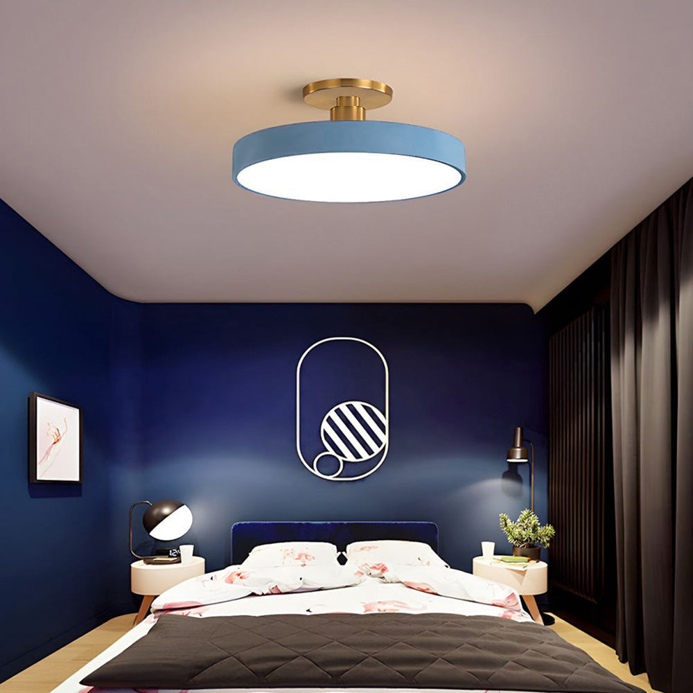 Norvo | Moderne LED Semi Flush Mount Taklampe | Energibesparende. Holdbart design for gang. Spisesal & Stue