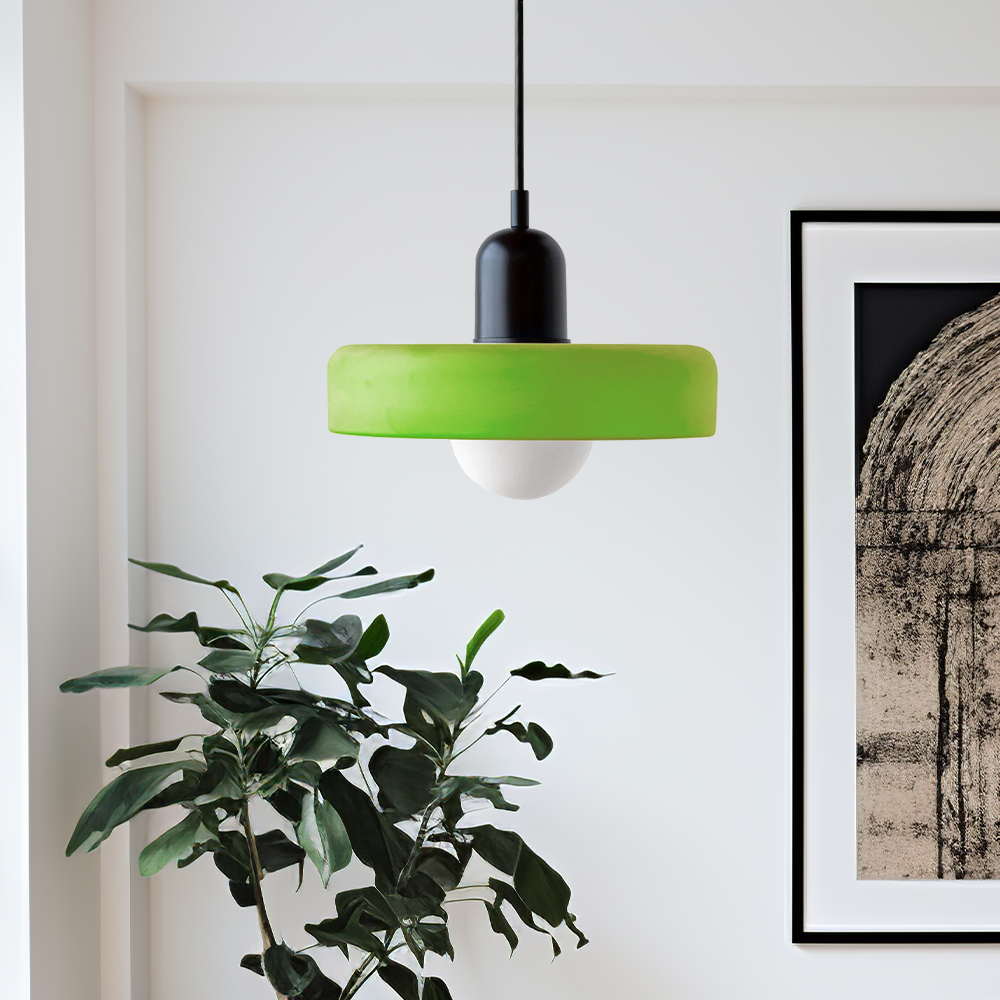 Norvo | Scandi Bauhaus Pendellampe – Stilig oransje taklampe for moderne rom