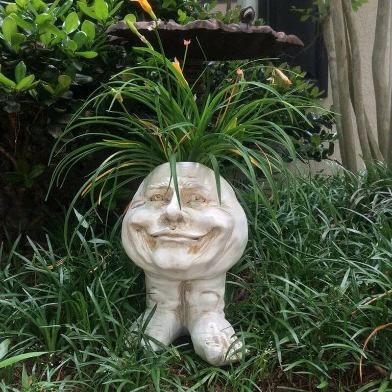 Norvo | Ansikts Statue Plantepotte