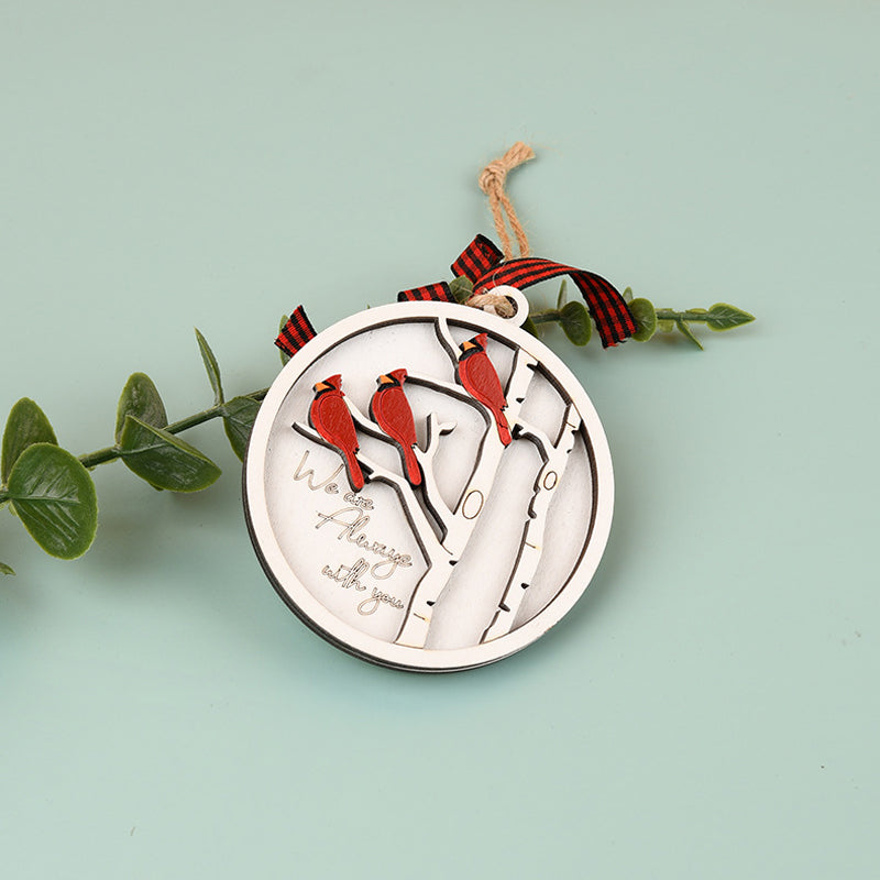 Norvo | Håndlaget minnespynt med kardinaler