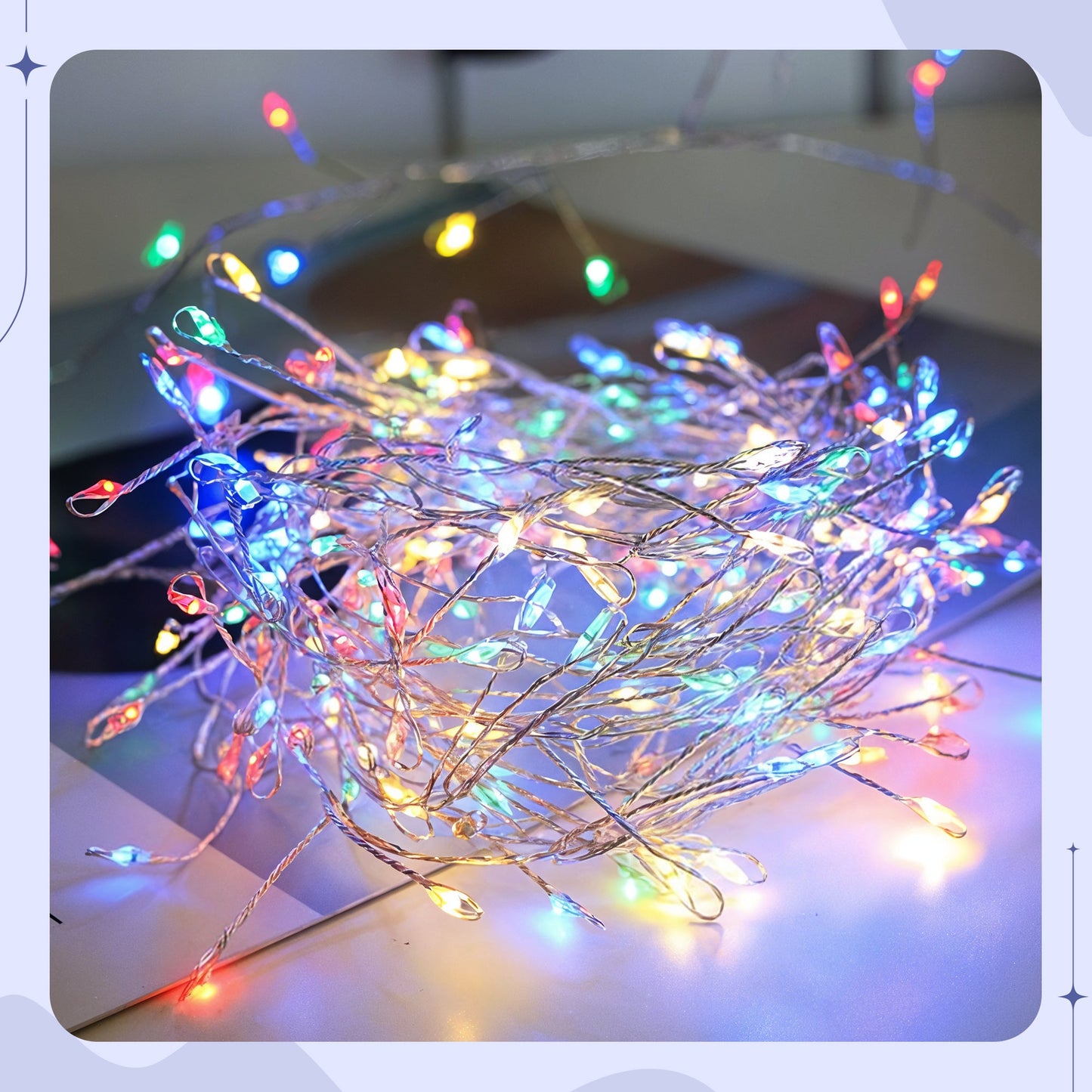 LED Smellbombe Lyskilder – Glitrende Kobbertråd Funksjonell