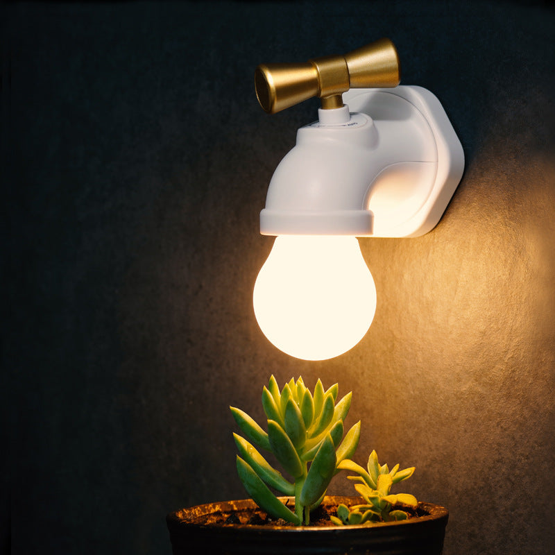 Norvo | Moderne kreativ kran ABS PC USB LED nattlampe vegglampe