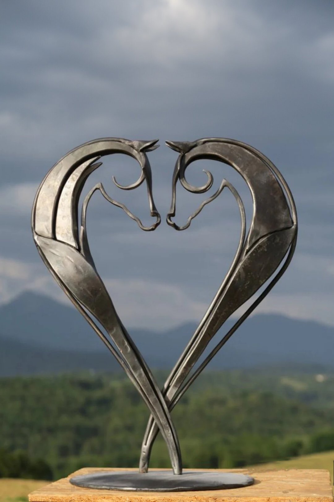 Norvo | Moderne Metall Hest Statue