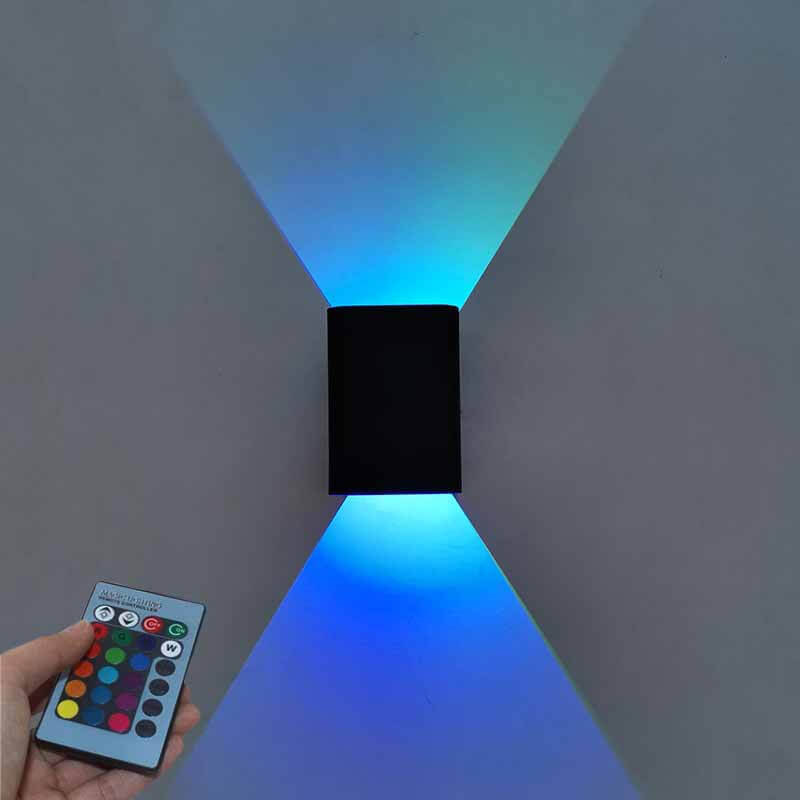 Norvo | Moderne firkantet aluminium LED RGB vegglampe