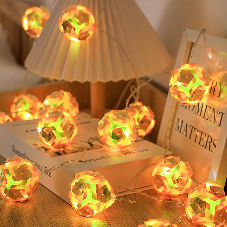 Norvo | Moderne roser dekorert USB LED fargede lyskjeder