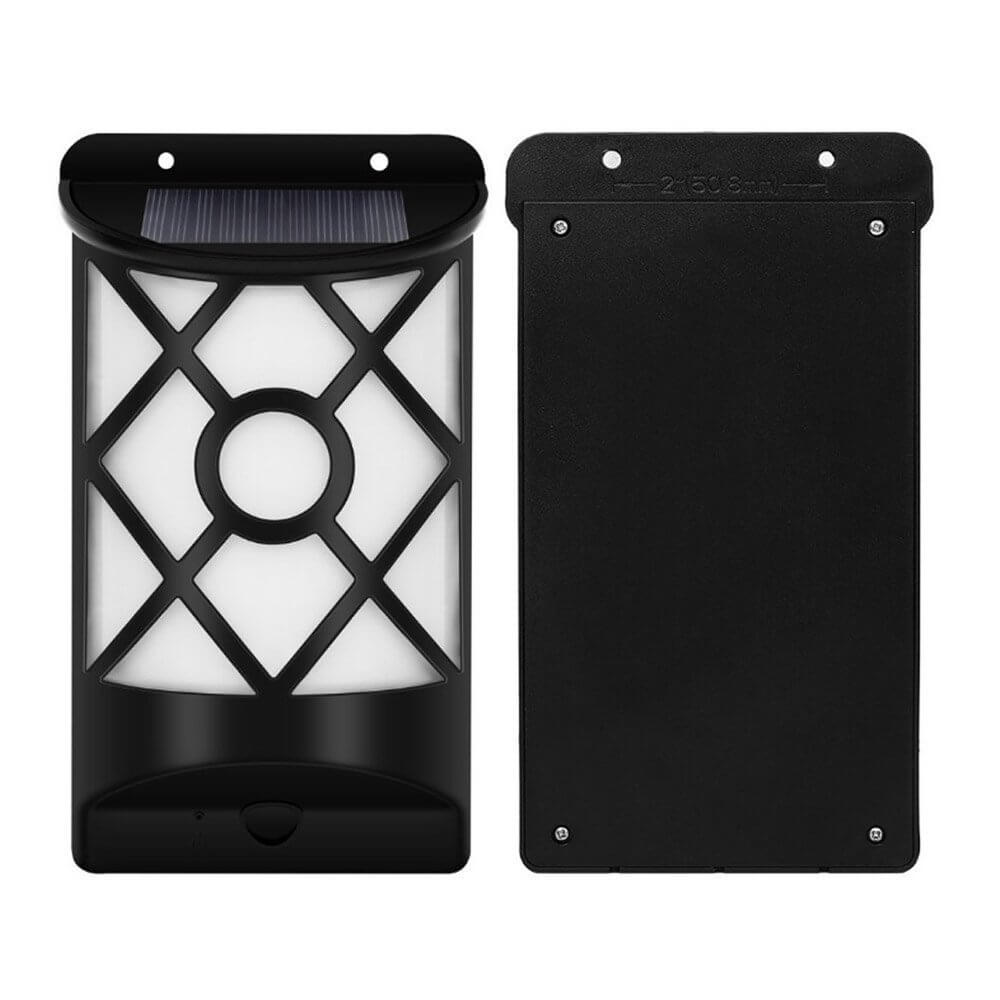 Norvo | Solar Flame Halv Søyle LED Utendørs Sensor Vegglampe