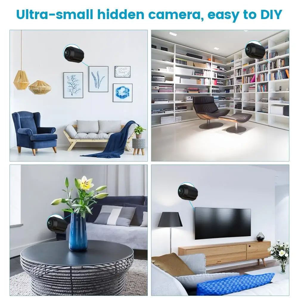 Norvo | Skjult spionkamera med 360° foldbar linse - Trådløst mini kamera