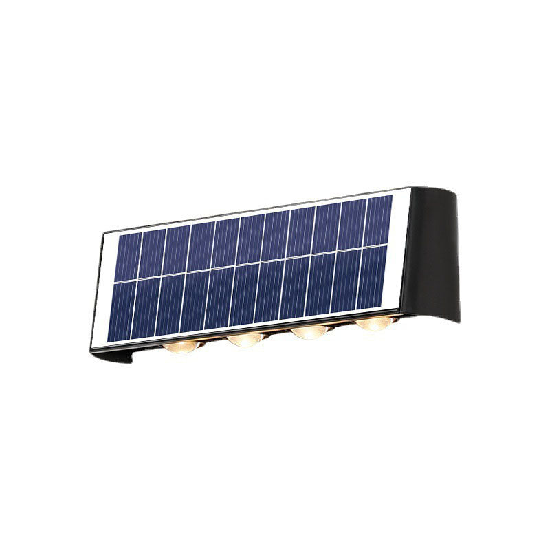 Norvo | Moderne Enkelhet Sol Vannavstøtende Rektangulær ABS PMMA LED Vegglampe For Utendørs Patio