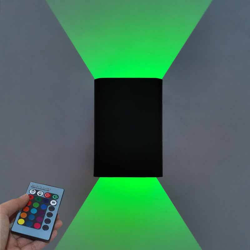 Norvo | Moderne firkantet aluminium LED RGB vegglampe
