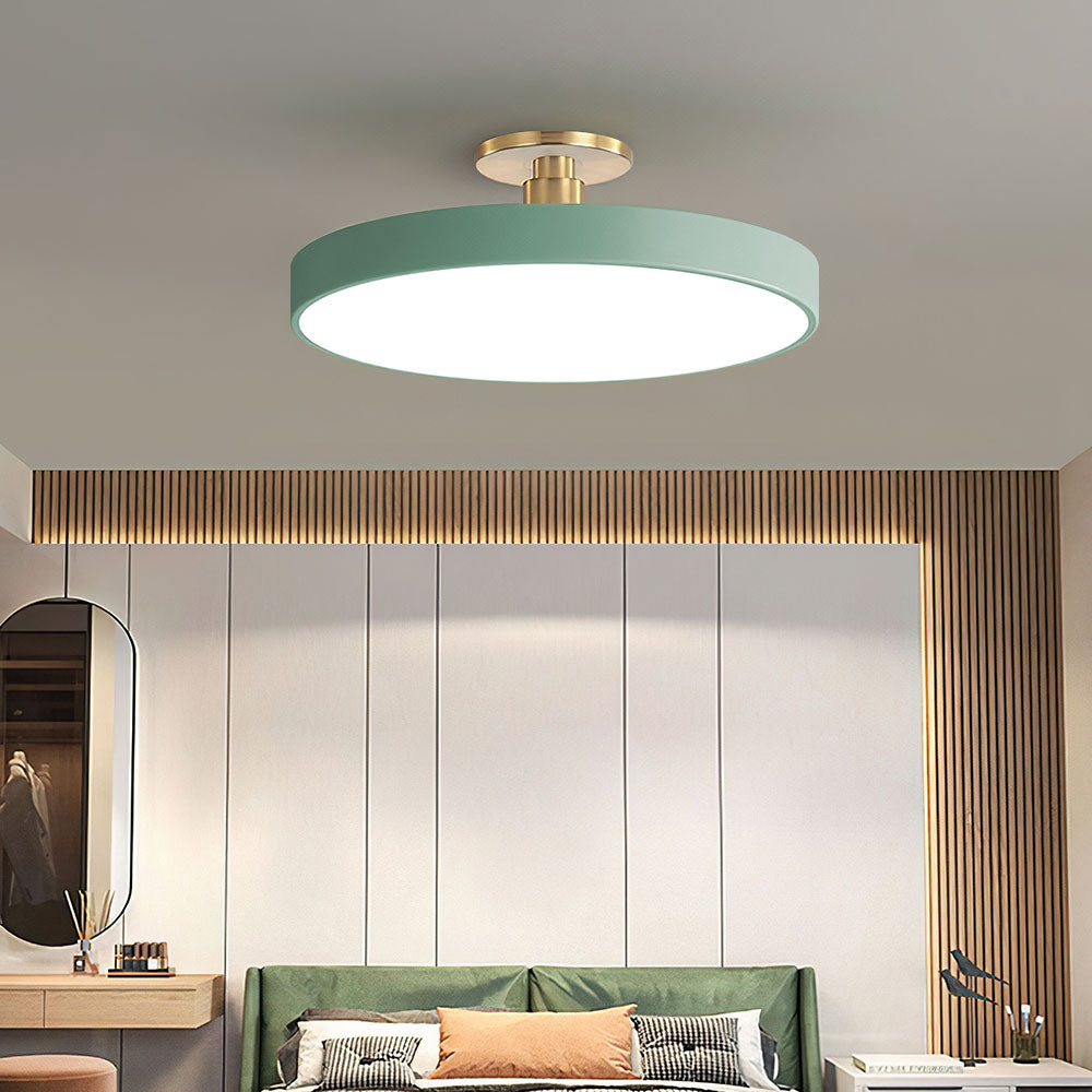 Norvo | Moderne LED Semi Flush Mount Taklampe | Energibesparende. Holdbart design for gang. Spisesal & Stue