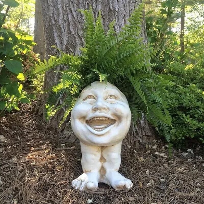 Norvo | Ansikts Statue Plantepotte