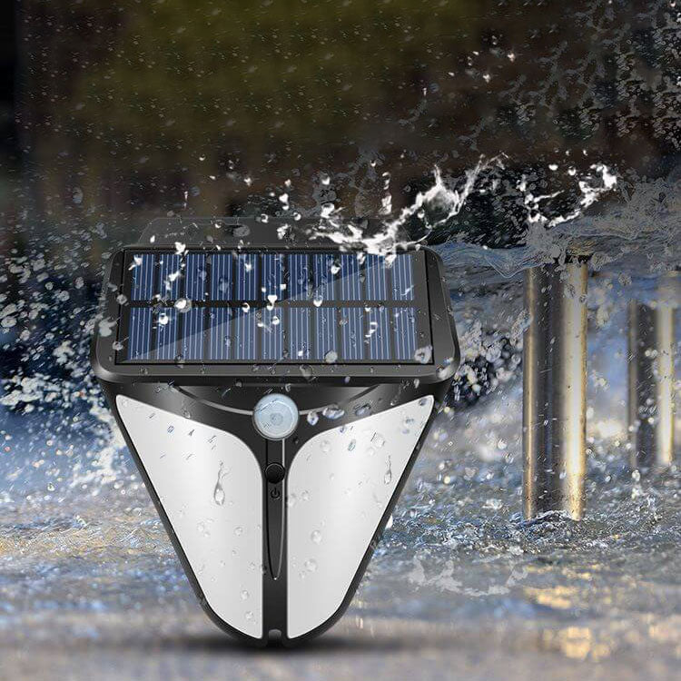 Norvo | Solenergi Intelligent Trekant Utendørs Vanntett Kroppssensor Patio LED Vegglampe