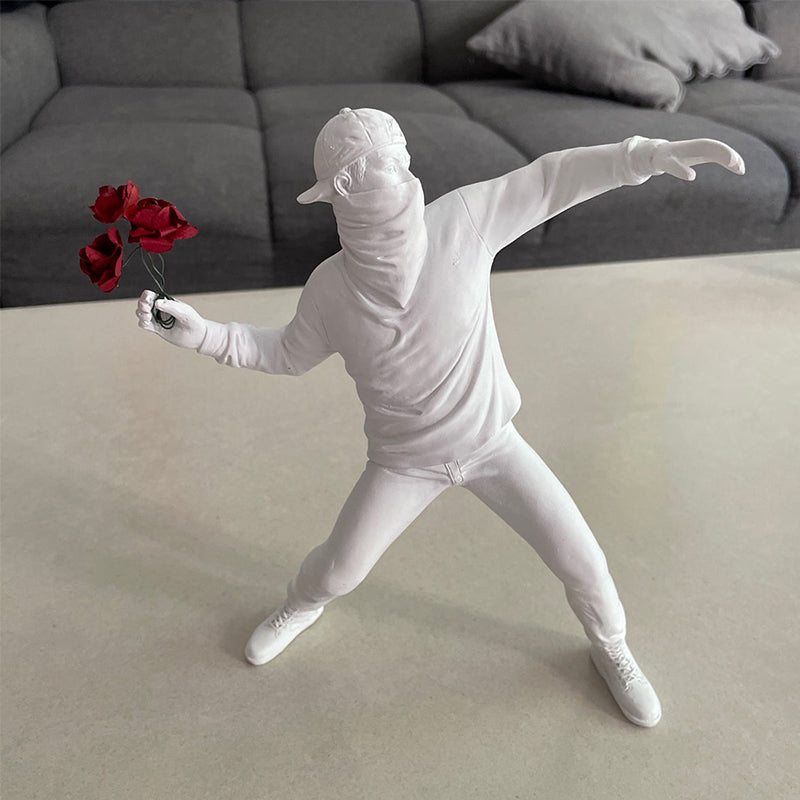 Norvo | Banksy Blomst Opprører Ornament