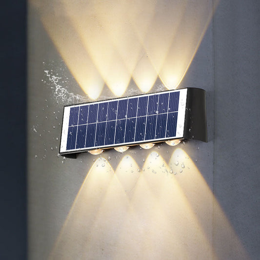 Norvo | Moderne Enkelhet Sol Vannavstøtende Rektangulær ABS PMMA LED Vegglampe For Utendørs Patio