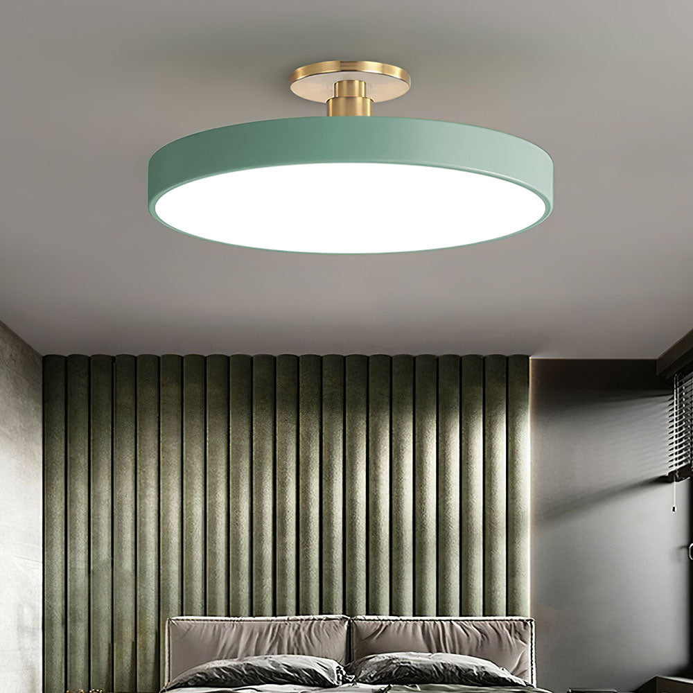 Norvo | Moderne LED Semi Flush Mount Taklampe | Energibesparende. Holdbart design for gang. Spisesal & Stue