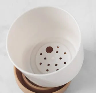 Norvo | Selvvannende blomsterpotte for orkideer og planter – Plast plantecontainer