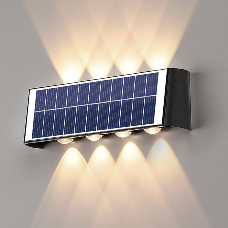 Norvo | Moderne Enkelhet Sol Vannavstøtende Rektangulær ABS PMMA LED Vegglampe For Utendørs Patio