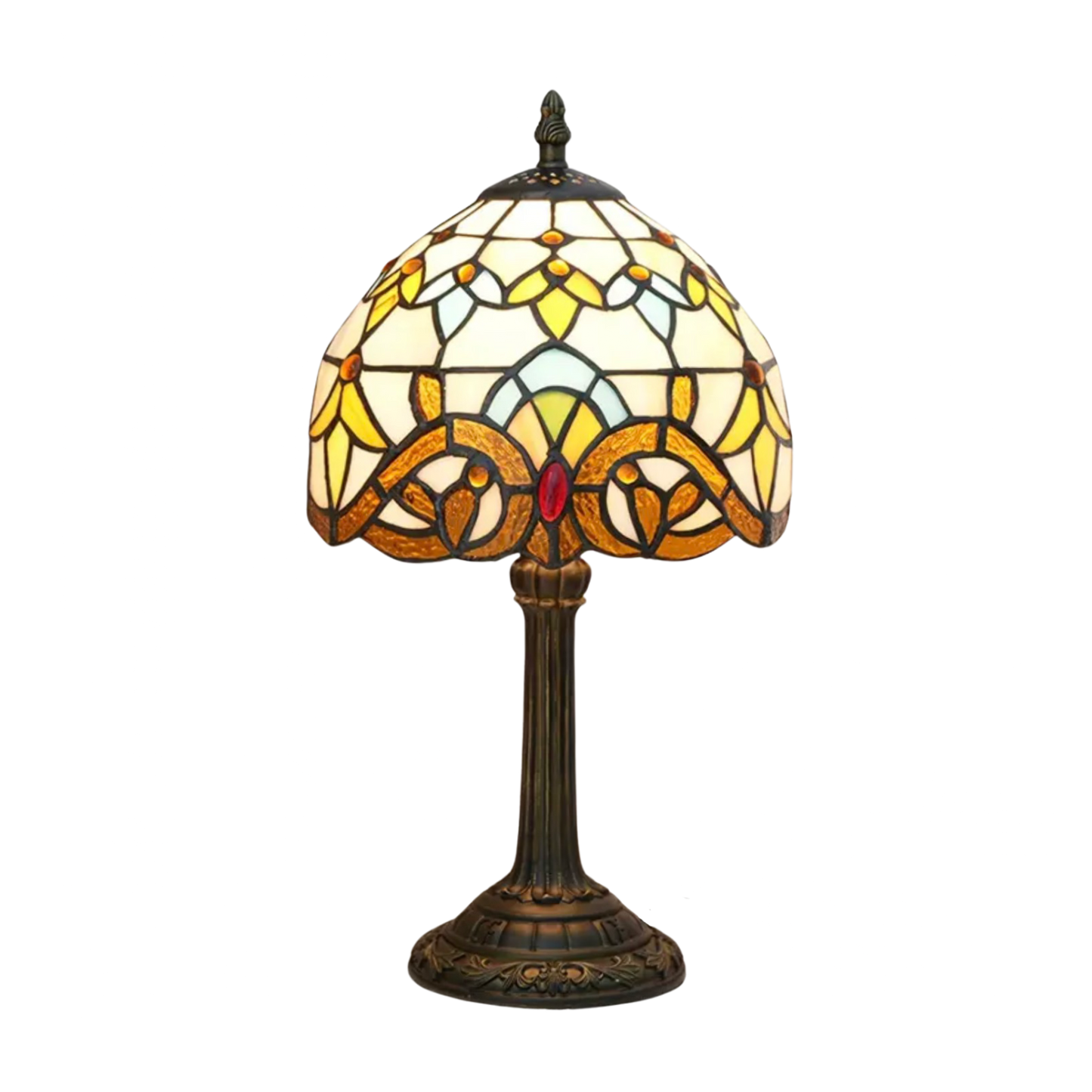 Norvo | VerreMystique Tiffany Lampe – Tidens Glassbordlampe for Varm Ambient Belysning