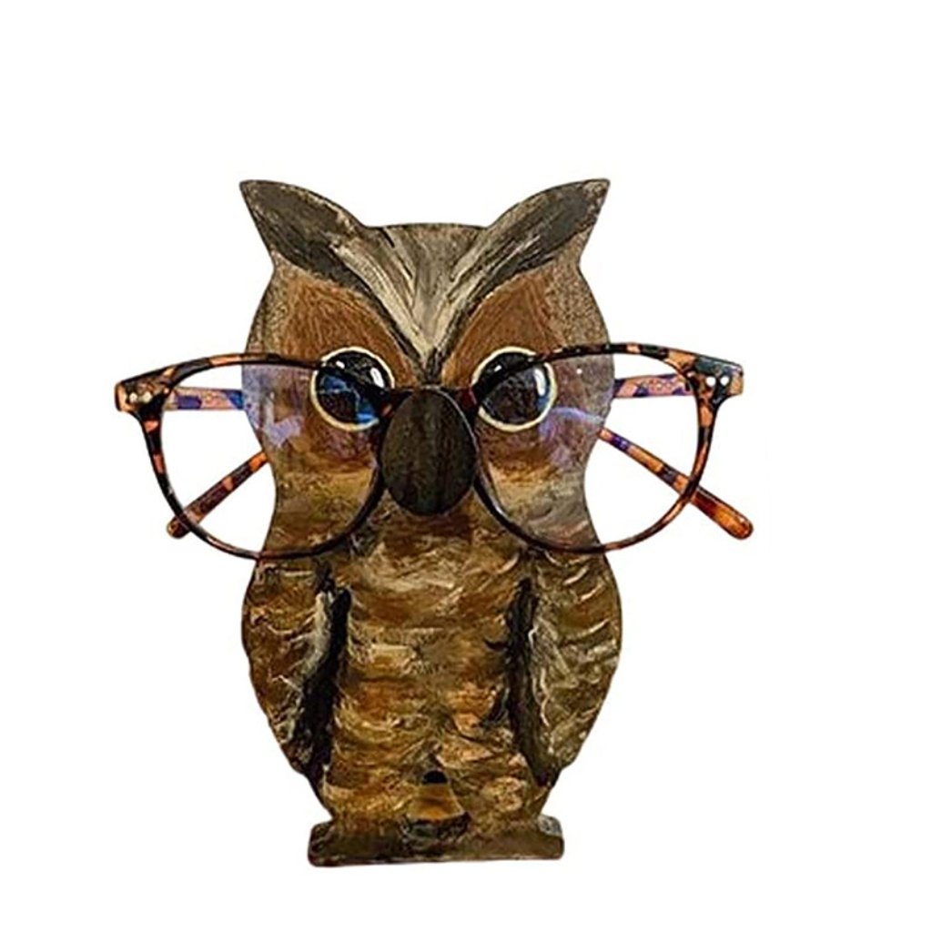 Norvo | 🦉Brillestativ i tre med dyr👓