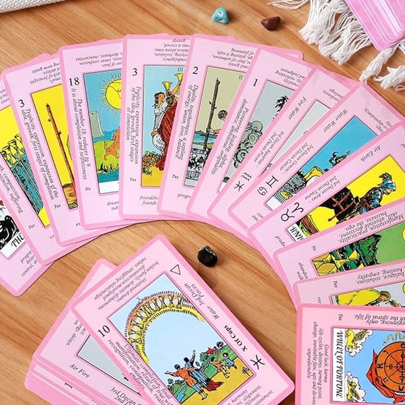 Norvo | Rosa Tarot Kortstokk Settkolleksjon