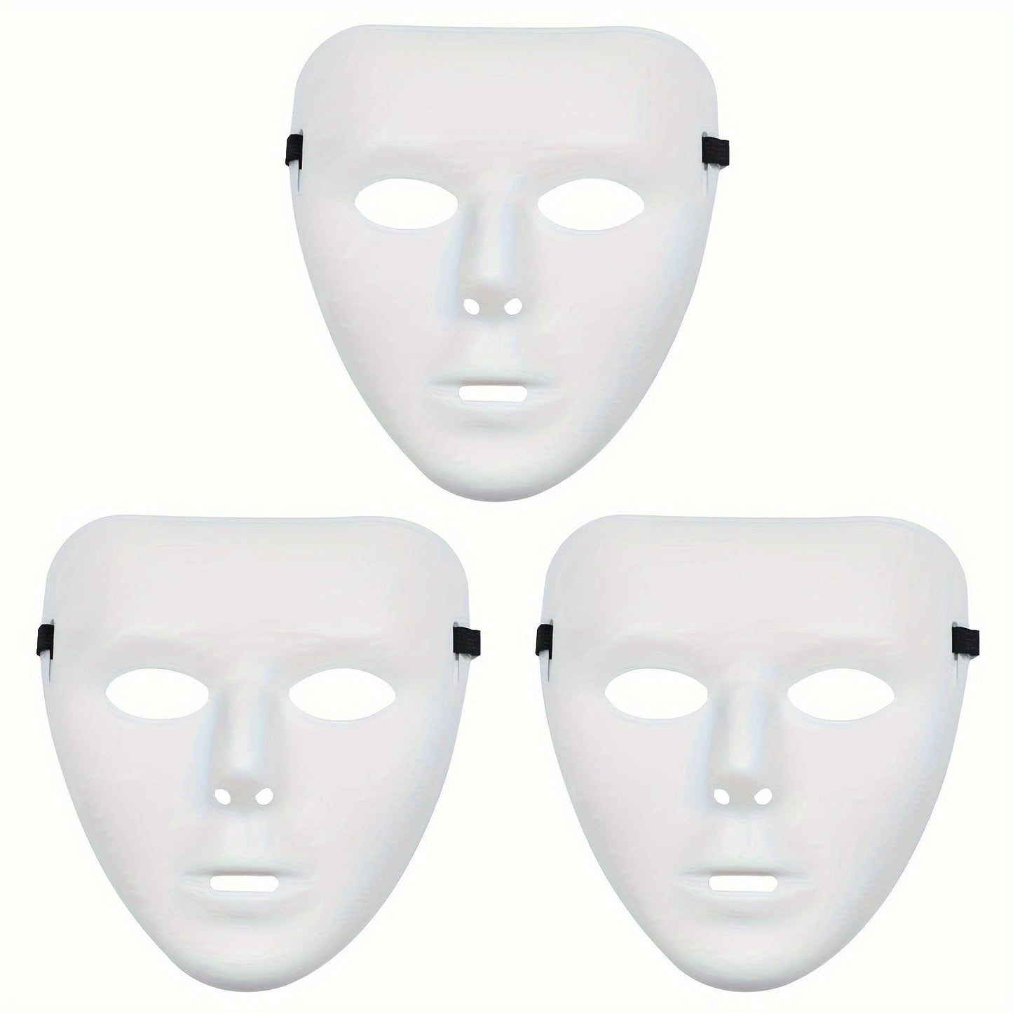 Norvo | Men’s Full Face Plastic Halloween Mask | Anonymous Cosplay