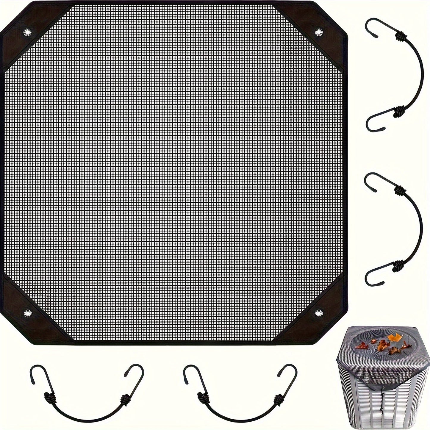 Norvo | Holdbar vanntett utendørs enhetsdeksel – Beskytter mot støv, kald luft, regn, med vindbestandig design og pustende PVC-mesh-ventilasjon, ideell for dårlig vær