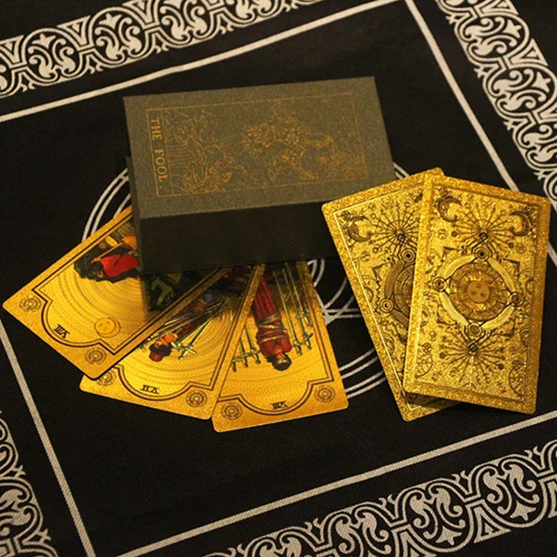 Norvo | Utforsk den mystiske verden av tarot Gullfarget tarot