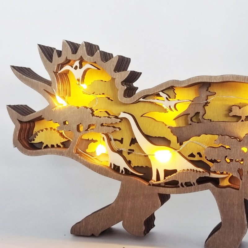 Norvo | 3D Kreativ Tre Dyre Snitting Håndverksgave