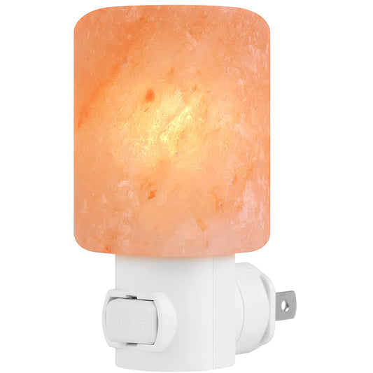 Norvo | Naturlig krystall Himalayasaltlampe | Pluggbordlampe
