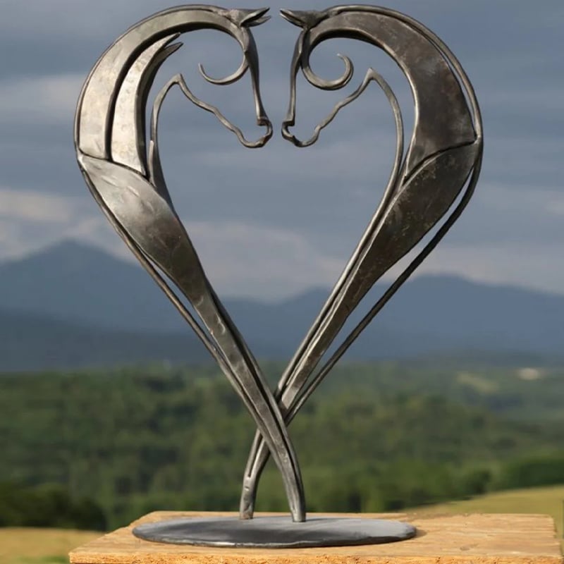 Norvo | Moderne Metall Hest Statue