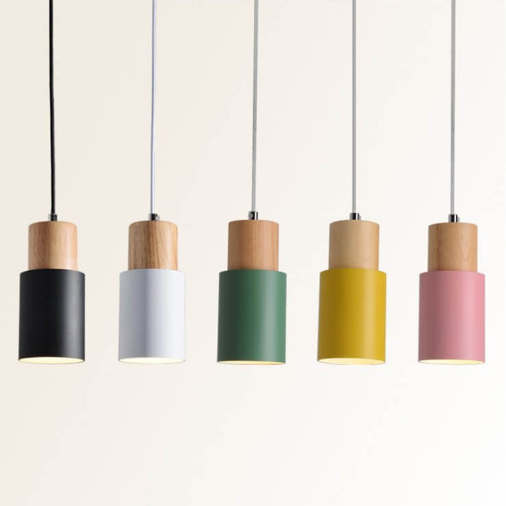Norvo | SinglePend - Nordic Macaron Cylinder Aluminium 1-flamme LED pendellampe