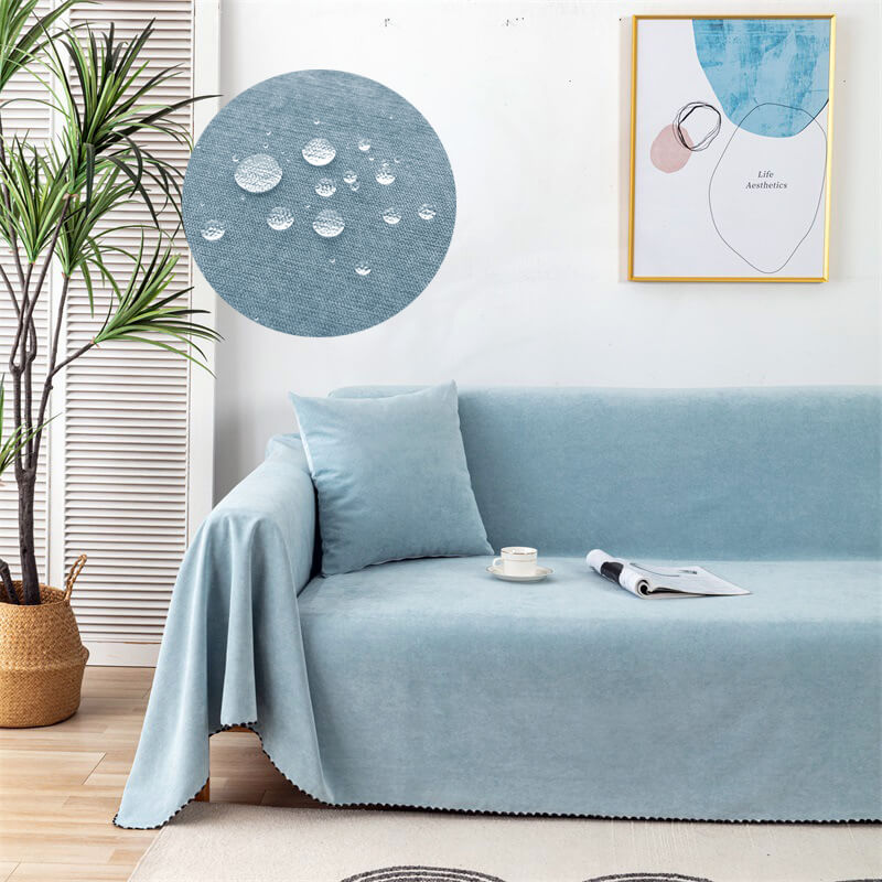 Norvo | Vanntett Sofa Kastteppe | Anti-skli. Jacquard Kanter & Ideell for Dyr og Møbelbeskyttelse