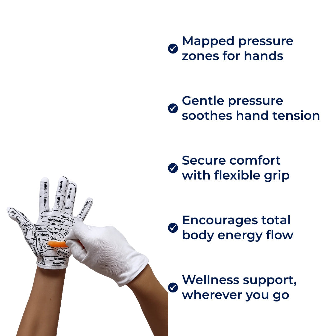 Håndsmerter LIndring – Øk Sirkulasjonen – Elastisk Non-Slip Passform – Akupressur Massasje Terapi for Ømme Hender hjemme Norvo