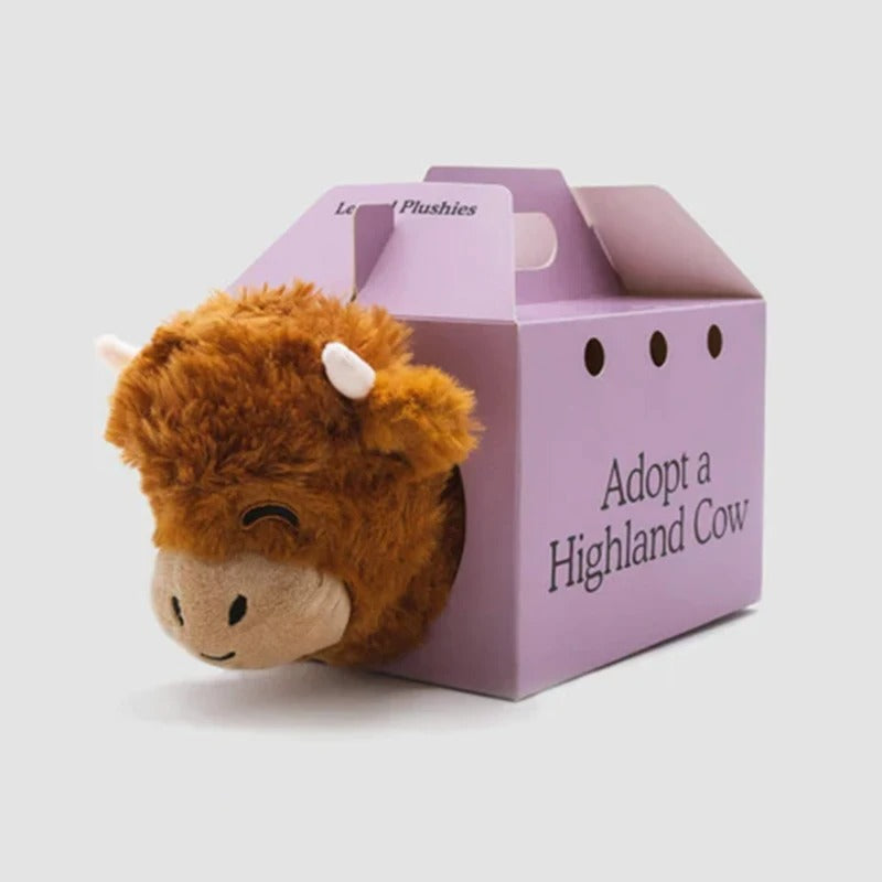 Fluffy Highland Cow Plush Toy - Adopt Highland Cow Norvo