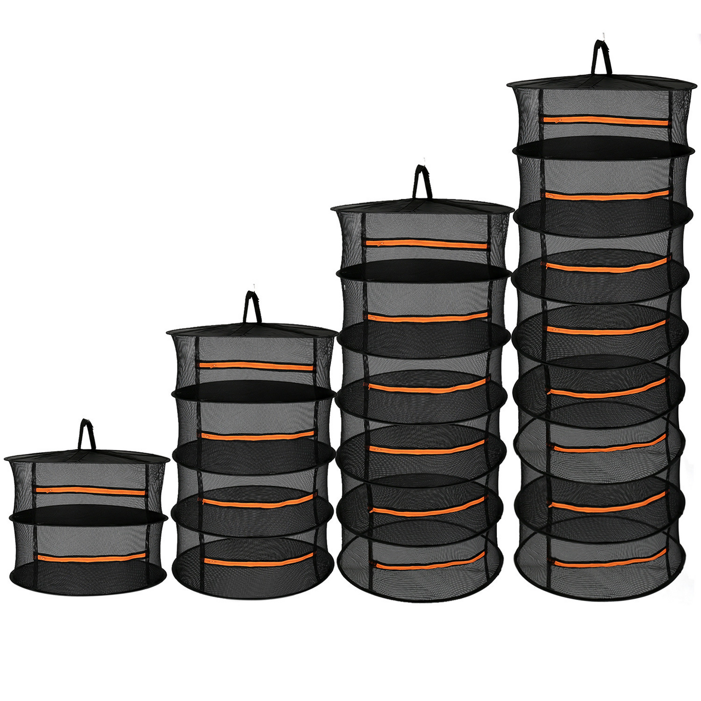 Norvo | Sammenleggbar tørkekurv for frukt, grønnsaker og urter – Multilags nettlagring for rask tørkeprosess