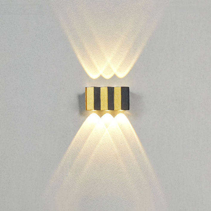 Norvo | Moderne Lys Luksus Gyldent Aluminium Utendørs Vanntett Terrasse LED Vegglampe