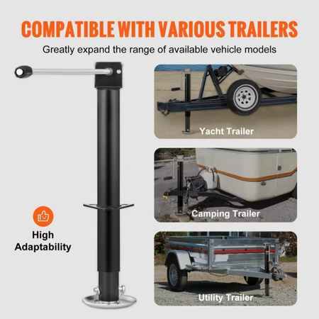 Norvo | Tung-duty A-ramme trailer heis med droppfot – 5000 lb løfting kapasitet