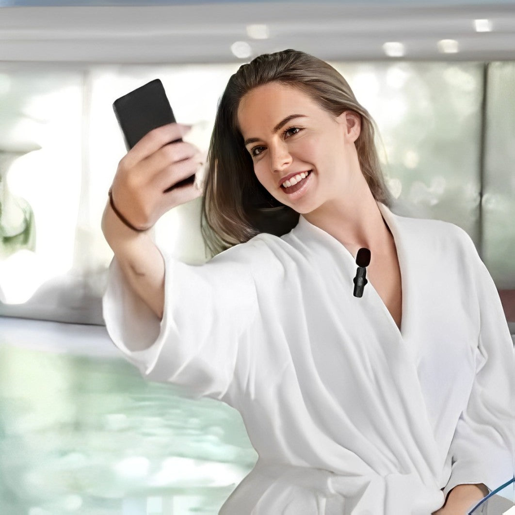 Norvo | Pro trådløs lavalier mikrofon - Enkel lydopptak hvor som helst