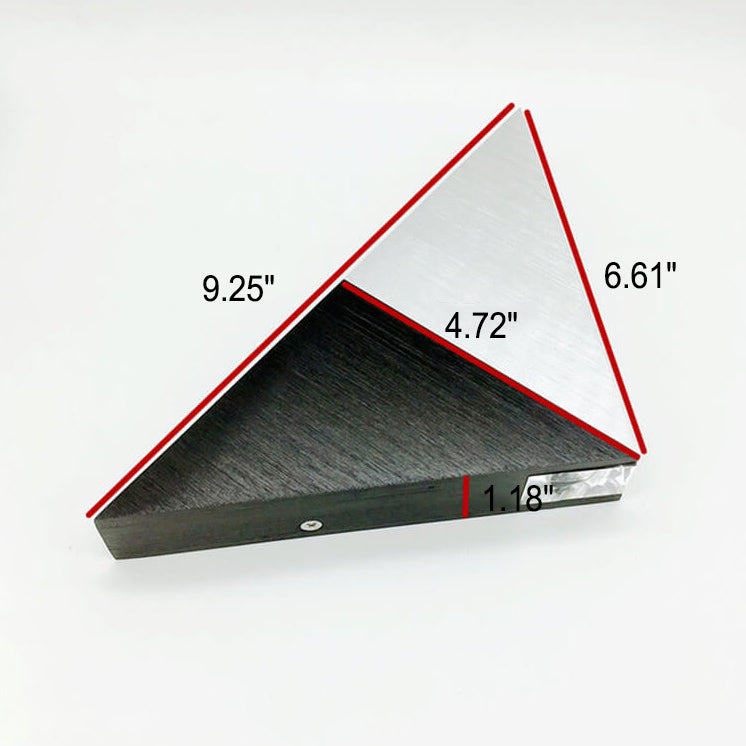 Norvo | TriLumina Prism LED Vegglampe | Kreativ Pyramide Design | Aluminium & Akryl | Fargede Lysalternativer